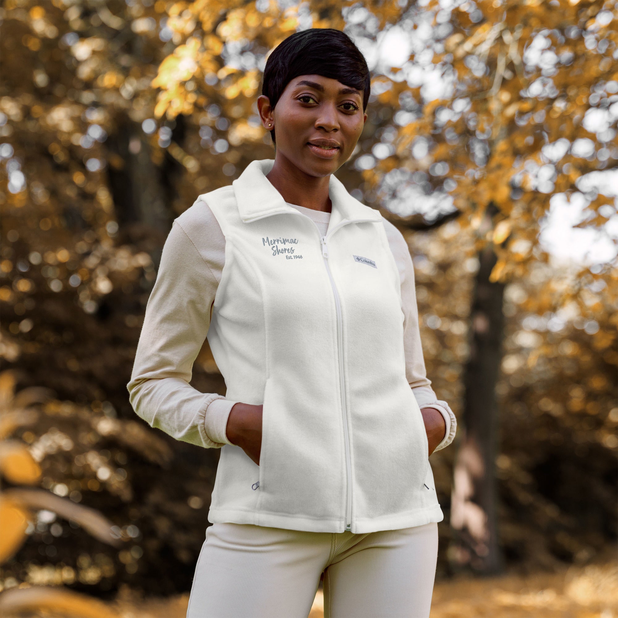 Columbia women's white fleece jacket online