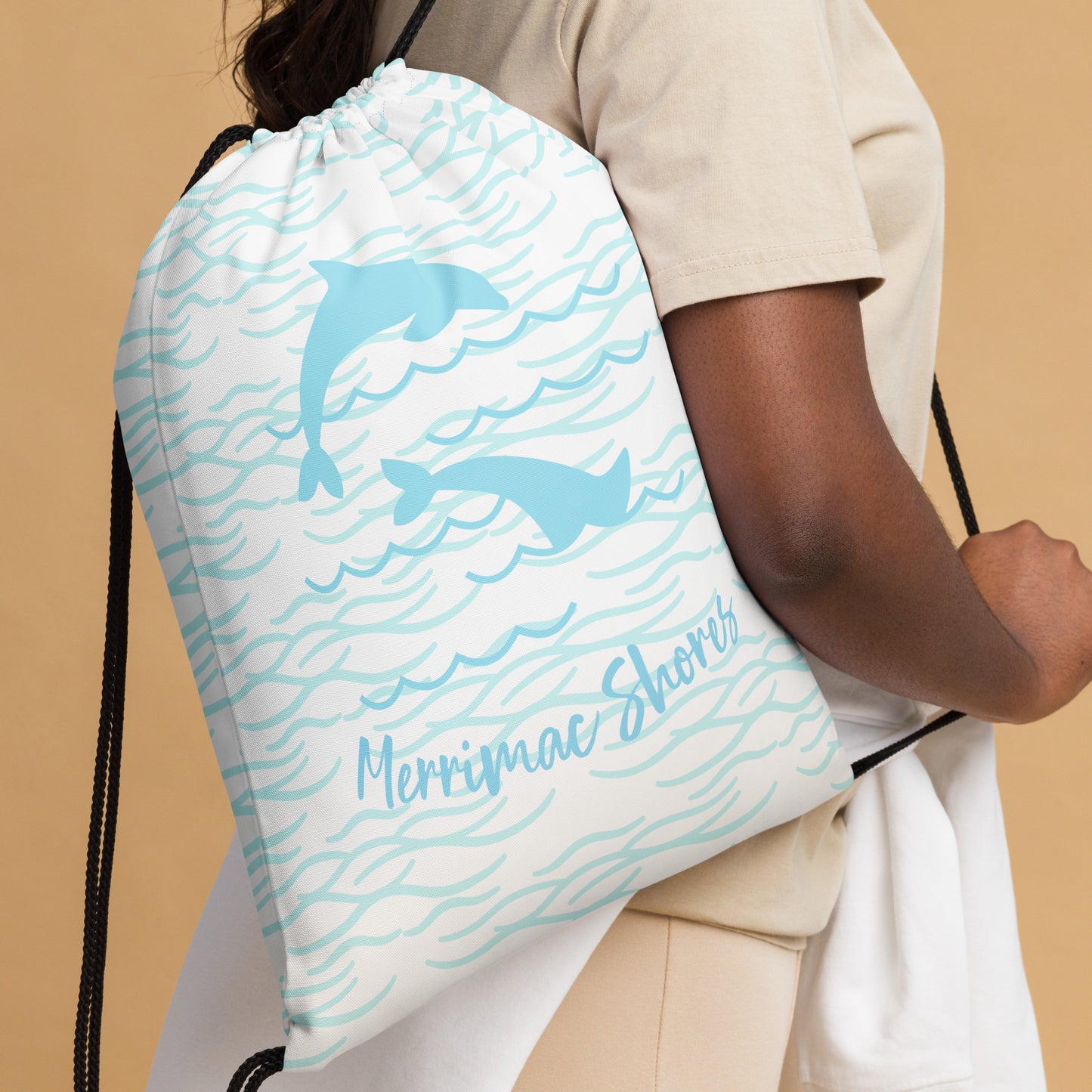 Dolphin Drawstring Bag