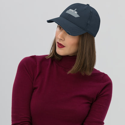 Merrimac Silhouette Distressed "Dad Hat"