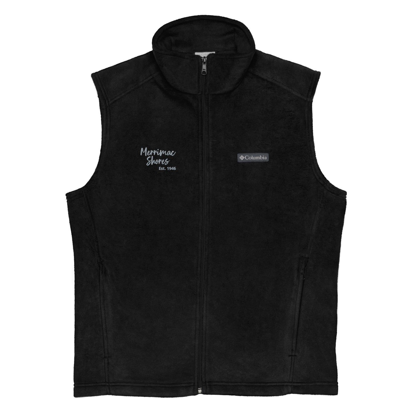 Men’s Columbia Fleece Vest Embroidered Merrimac Shores Est. 1946