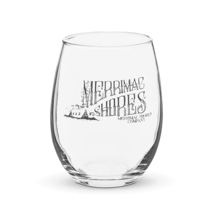 Classic Merrimac Shores Stemless Wine Glass