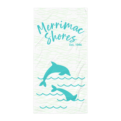 Merrimac Shores Est. 1946 Dolphin Beach Towel