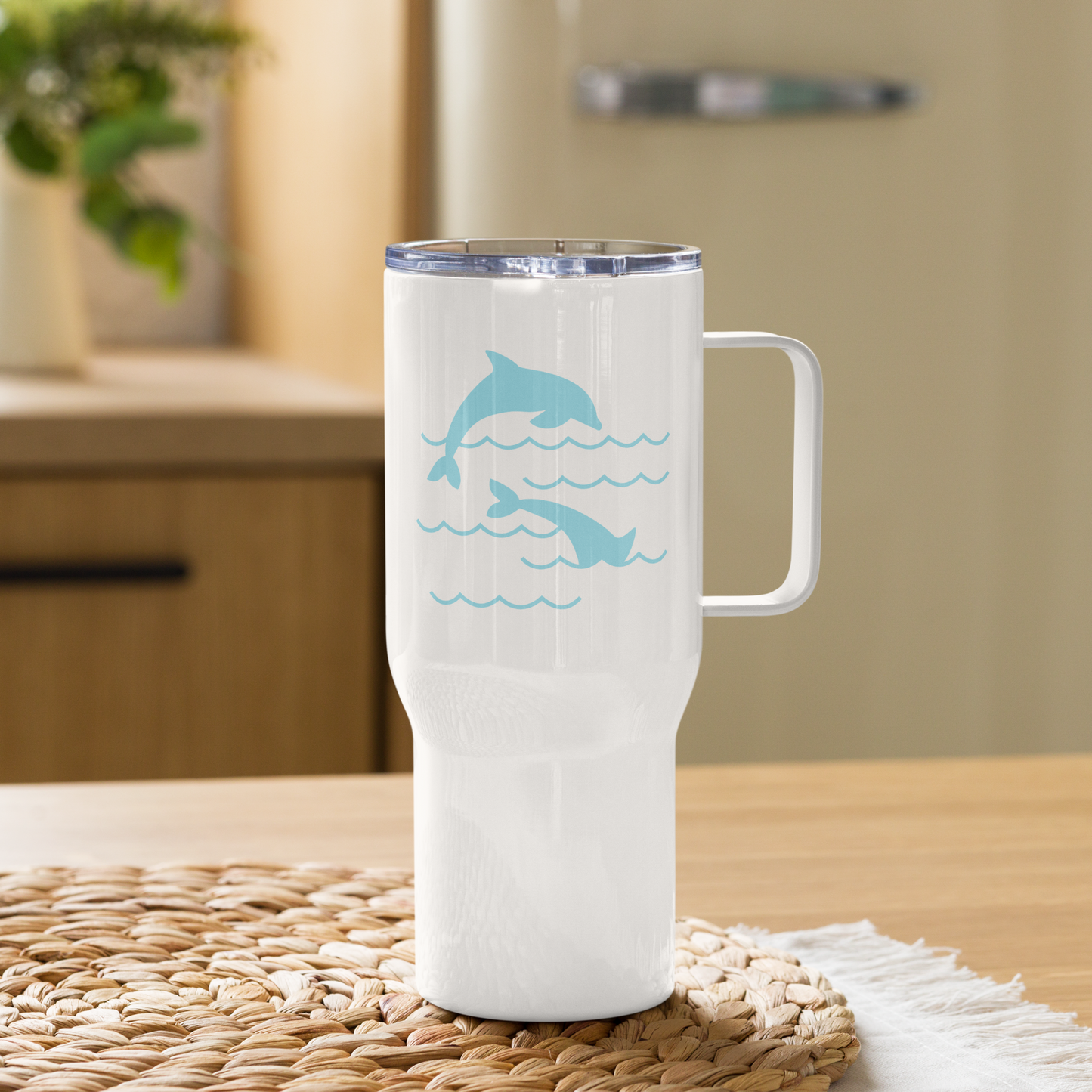 Dolphin Merrimac Shores Travel Mug with Handle