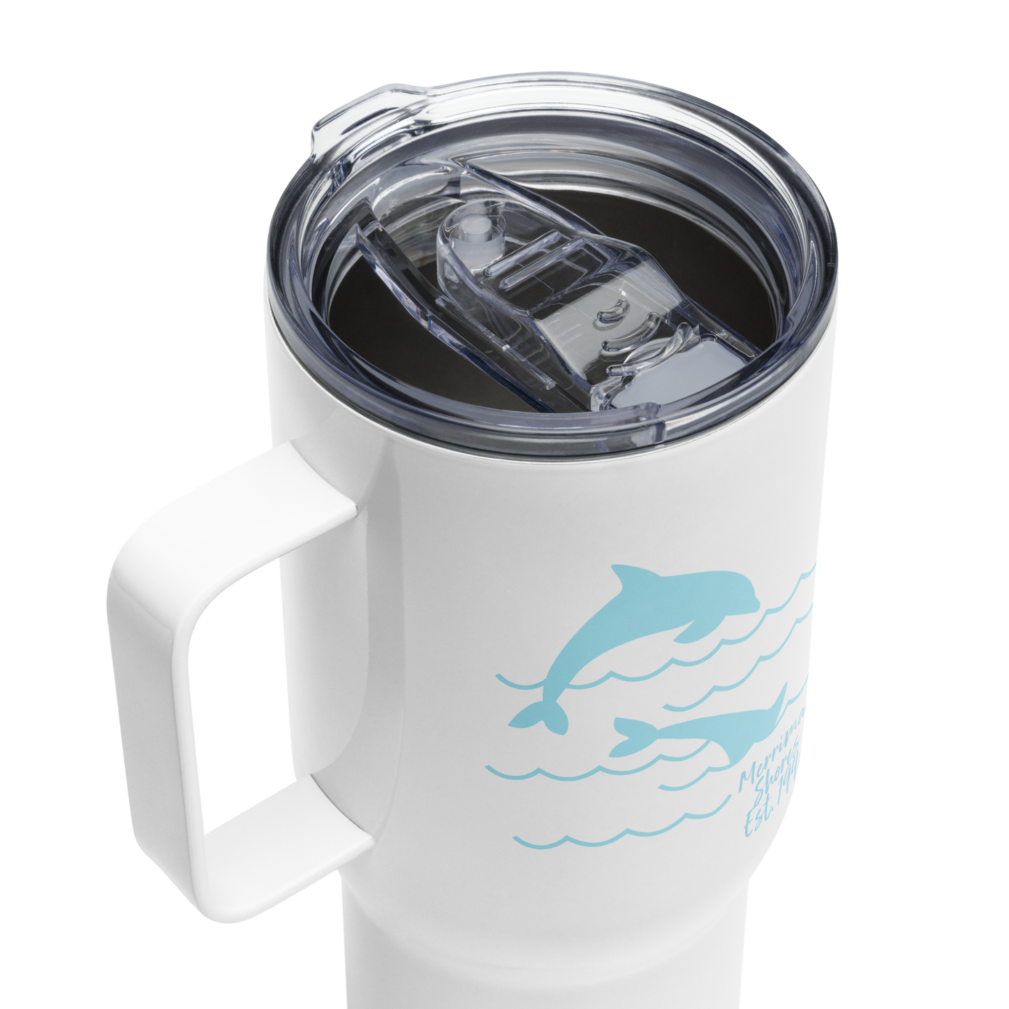 Dolphin Merrimac Shores Travel Mug with Handle