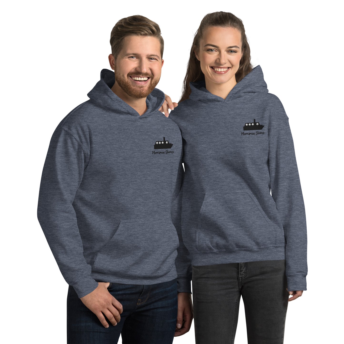 Merrimac Silhouette Unisex Hoodie with Front Pocket