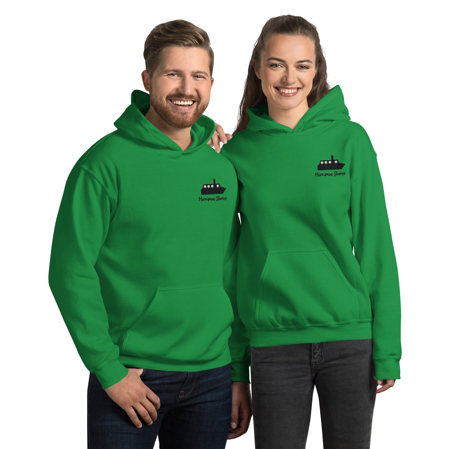 Merrimac Silhouette Unisex Hoodie with Front Pocket