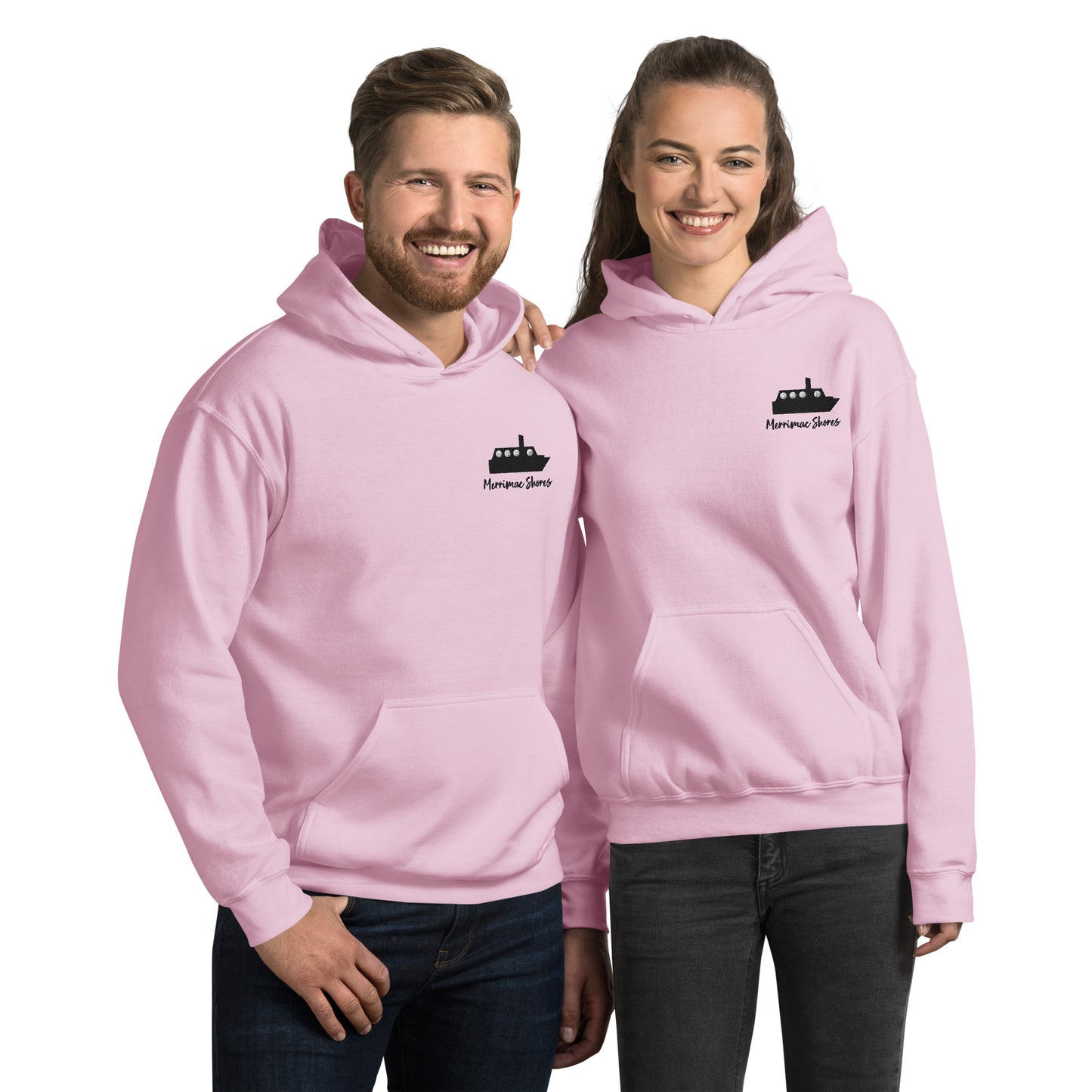 Merrimac Silhouette Unisex Hoodie with Front Pocket