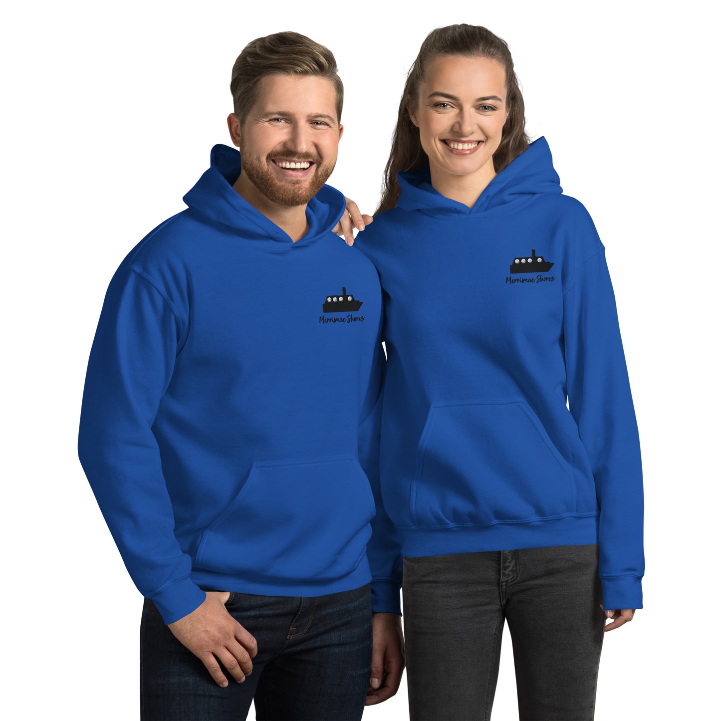 Merrimac Silhouette Unisex Hoodie with Front Pocket