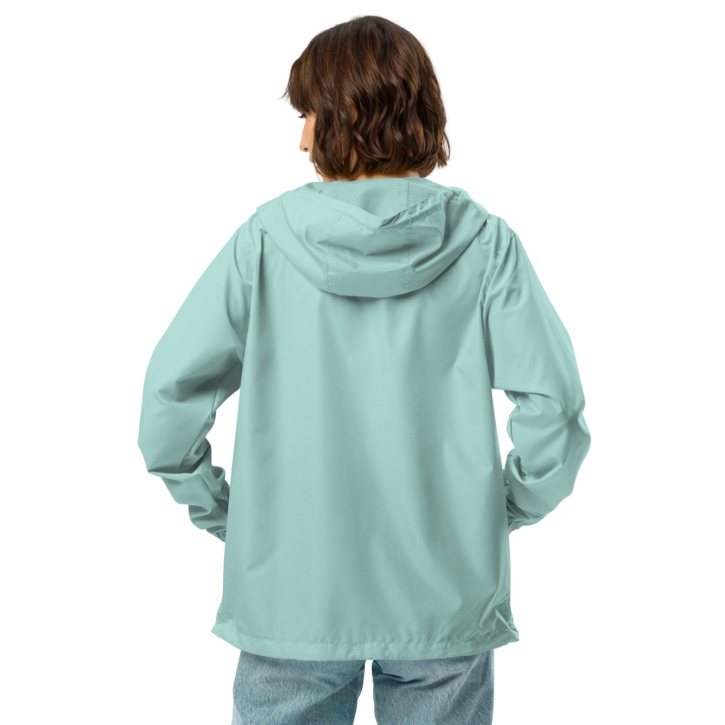 Unisex Lightweight Zip Up Windbreaker Merrimac Shores Sunrise Logo