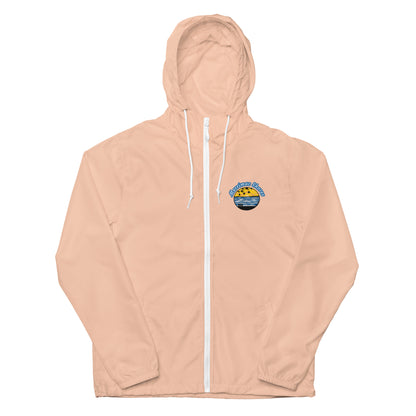 Unisex Lightweight Zip Up Windbreaker Merrimac Shores Sunrise Logo