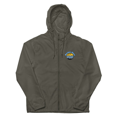 Unisex Lightweight Zip Up Windbreaker Merrimac Shores Sunrise Logo