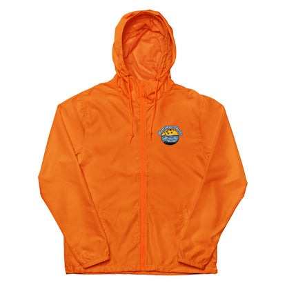 Unisex Lightweight Zip Up Windbreaker Merrimac Shores Sunrise Logo