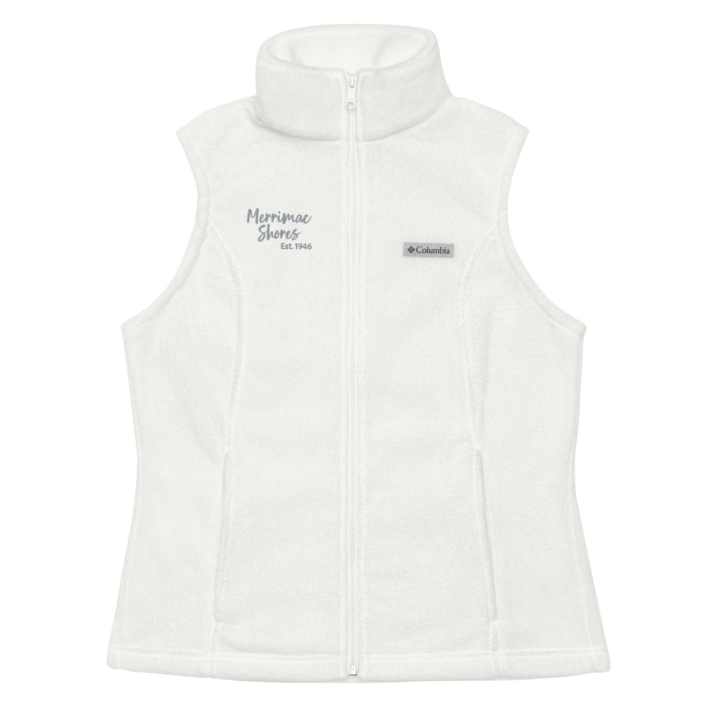 Women’s Columbia Fleece Vest Embroidered Merrimac Shores Est. 1946