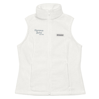 Women’s Columbia Fleece Vest Embroidered Merrimac Shores Est. 1946